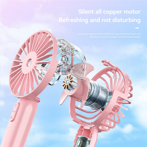 Mini18 Three Speeds Silent Summer Cooling Fan Nano Spray Mini Handheld Fan