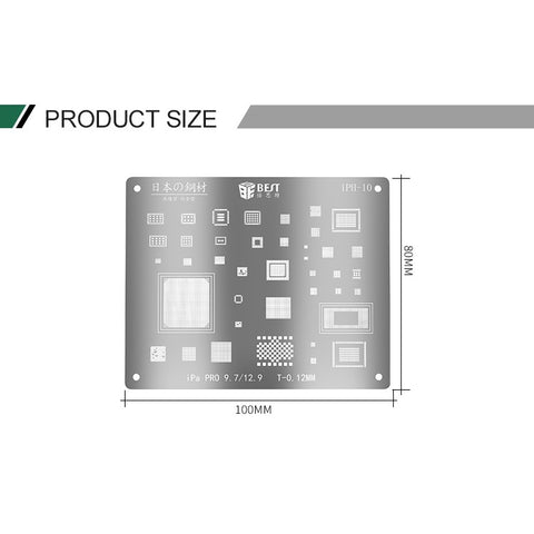 OEM BST-iPH-10 Tin Planting Net for iPad Pro 9.7 / 12.9 (2015)