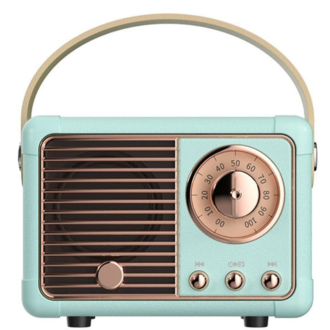 HM11 2nd Gen Retro Bluetooth-compatible Speaker Portable Wireless Speaker Support U-disk TF Card AUX