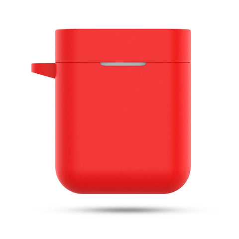 Soft Silicone Shockproof Case with Carabiner for Xiaomi Mi Air TWS Bluetooth-compatible Headset