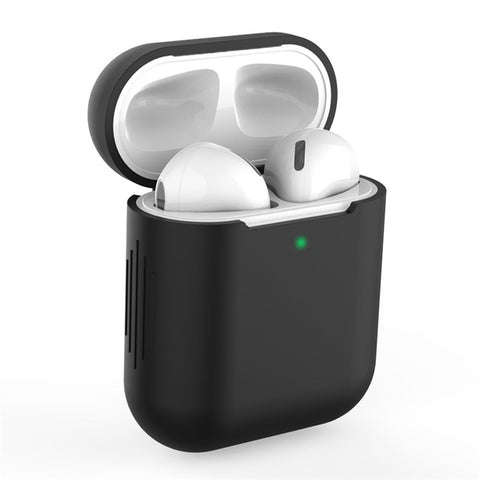 Silicone Bluetooth-compatible Earphone Charging Case Cover Protective Case for Apple AirPods with Charging Case (2019)/with Wireless Charging Case (2019)/with Charging Case (2016)