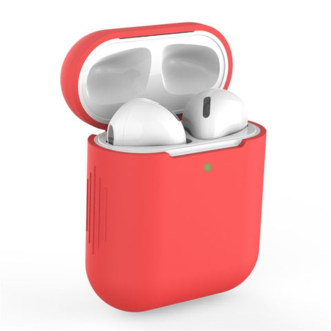 Silicone Bluetooth-compatible Earphone Charging Case Cover Protective Case for Apple AirPods with Charging Case (2019)/with Wireless Charging Case (2019)/with Charging Case (2016)