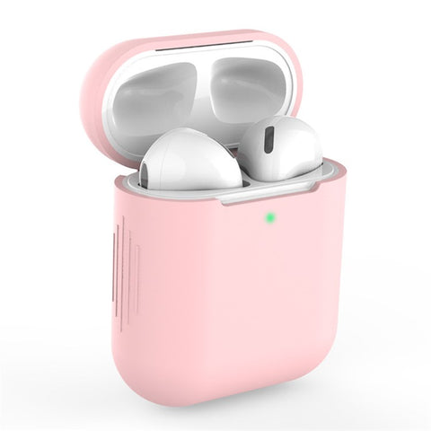 Silicone Bluetooth-compatible Earphone Charging Case Cover Protective Case for Apple AirPods with Charging Case (2019)/with Wireless Charging Case (2019)/with Charging Case (2016)