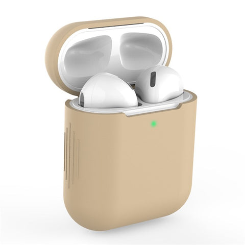 Silicone Bluetooth-compatible Earphone Charging Case Cover Protective Case for Apple AirPods with Charging Case (2019)/with Wireless Charging Case (2019)/with Charging Case (2016)