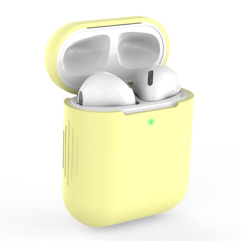 Silicone Bluetooth-compatible Earphone Charging Case Cover Protective Case for Apple AirPods with Charging Case (2019)/with Wireless Charging Case (2019)/with Charging Case (2016)