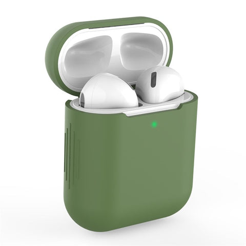 Silicone Bluetooth-compatible Earphone Charging Case Cover Protective Case for Apple AirPods with Charging Case (2019)/with Wireless Charging Case (2019)/with Charging Case (2016)
