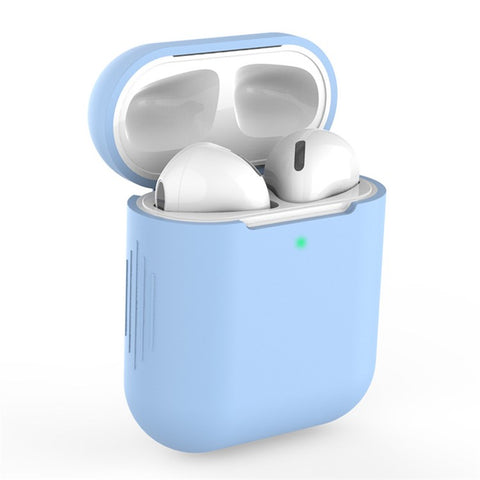 Silicone Bluetooth-compatible Earphone Charging Case Cover Protective Case for Apple AirPods with Charging Case (2019)/with Wireless Charging Case (2019)/with Charging Case (2016)