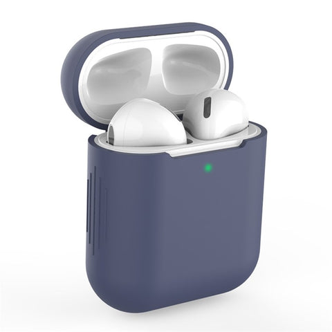 Silicone Bluetooth-compatible Earphone Charging Case Cover Protective Case for Apple AirPods with Charging Case (2019)/with Wireless Charging Case (2019)/with Charging Case (2016)