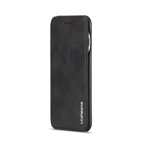LC.IMEEKE for iPhone 6s Plus/6 Plus Retro Style Leather Card Holder Stand Shell