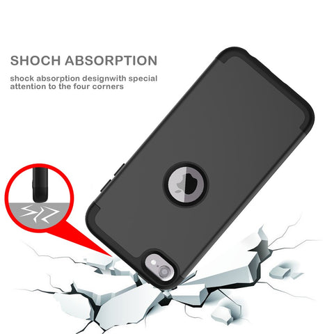 Anti-dust Detachable Shock Proof Protective Silicone + PC Combo Shell for iPod Touch (2019) / Touch 6
