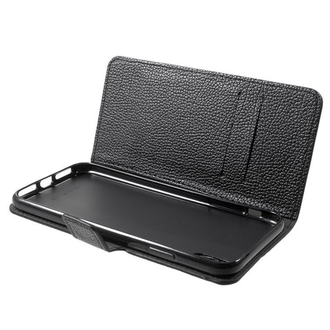 Litchi Skin Wallet Leather Stand Case for iPhone XR 6.1 inch