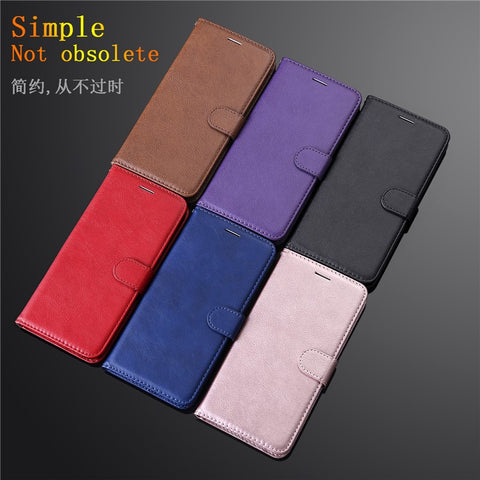 For iPhone 7 / 8 / SE (2022) / SE (2020) Case Solid Color Leather Mobile Cover Wallet Stand with Strap