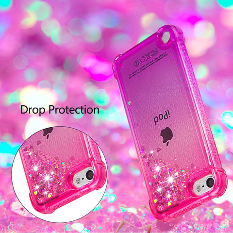 Gradient Glitter Powder Quicksand TPU Case for iPod Touch (2019) / Touch 6 / Touch 5