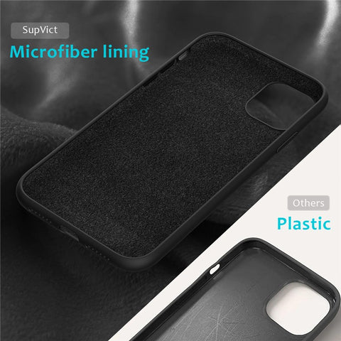Anti-scratch Soft Liquid Silicone Phone Shell Mobile Phone Bag Case for iPhone 11 6.1 inch (2019)