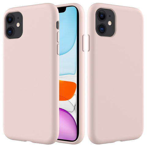 Anti-scratch Soft Liquid Silicone Phone Shell Mobile Phone Bag Case for iPhone 11 6.1 inch (2019)