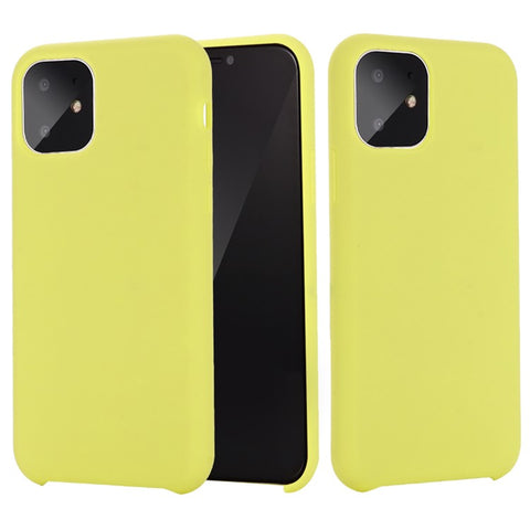 Anti-scratch Soft Liquid Silicone Phone Shell Mobile Phone Bag Case for iPhone 11 6.1 inch (2019)
