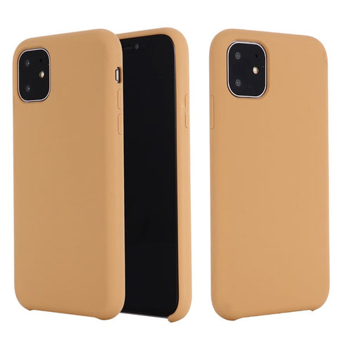 Anti-scratch Soft Liquid Silicone Phone Shell Mobile Phone Bag Case for iPhone 11 6.1 inch (2019)