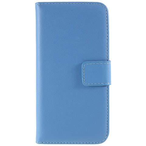 Stand Function Genuine Leather Wallet Flip Case with Secure Magnetic Closure for iPhone 8 / 7 / SE (2020) / SE (2022)