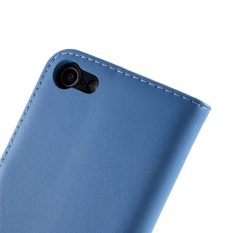 Stand Function Genuine Leather Wallet Flip Case with Secure Magnetic Closure for iPhone 8 / 7 / SE (2020) / SE (2022)
