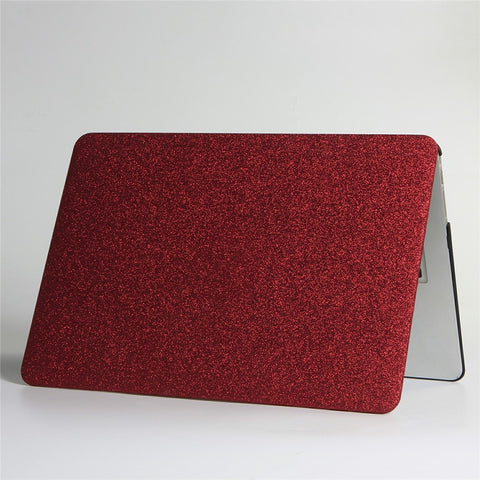 Glittery Surface Matte PU Leather Laptop Case for MacBook Air 13.3" Retina Display A2179 (2020)/ 13.3 inch (2018) A1932