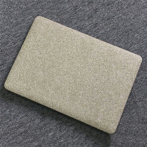 Glittery Surface Matte PU Leather Laptop Case for MacBook Air 13.3" Retina Display A2179 (2020)/ 13.3 inch (2018) A1932
