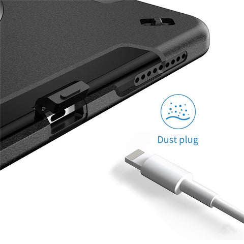 For iPad Air 13 (2025) / (2024) / Pro 12.9 (2022) / (2021) / (2020) / (2018) Kickstand PC + Silicone Tablet Case with Shoulder Strap