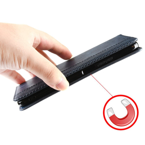 Auto-absorbed Retro PU Leather Wallet Phone Cover for iPod touch 5/touch 6/touch 7
