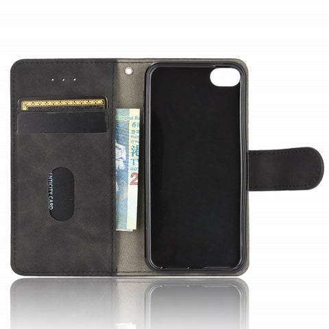 Skin-touch PU Leather with Wallet Shell for iPod Touch (2019)/6/5