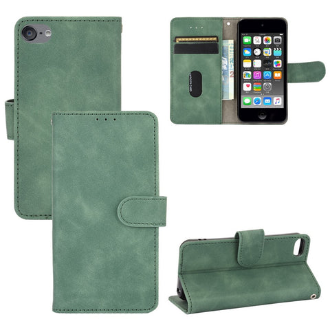 Skin-touch PU Leather with Wallet Shell for iPod Touch (2019)/6/5