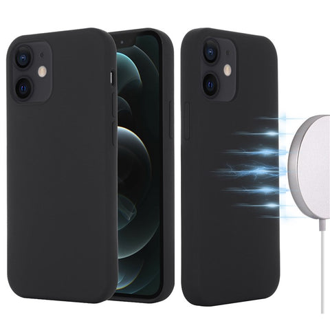 Magnetic Liquid Silicone Case for iPhone 12 mini 5.4 inch Compatible with MagSafe Charging Cell Phone Cover