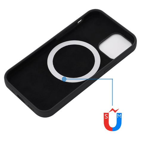 Magnetic Liquid Silicone Case for iPhone 12 mini 5.4 inch Compatible with MagSafe Charging Cell Phone Cover