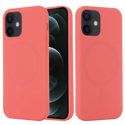 Magnetic Liquid Silicone Case for iPhone 12 mini 5.4 inch Compatible with MagSafe Charging Cell Phone Cover