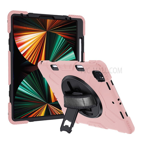 Thicken Kickstand PC Silicone Hybrid Shell Case for iPad Air 13 (2026) / (2025) / (2024) / Pro 12.9 (2022) / (2021) / (2020) / (2018)