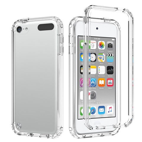 High Transmittance Hybrid Shockproof Phone Protector Case Cover for iPod Touch 5 / 6 / 7