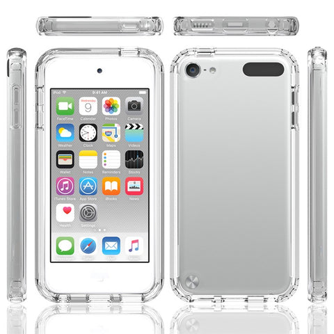 High Transmittance Hybrid Shockproof Phone Protector Case Cover for iPod Touch 5 / 6 / 7