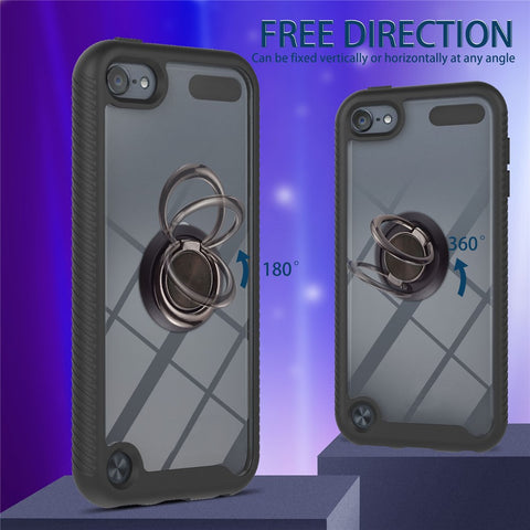Kickstand Design TPU + PC Hybrid Phone Cover Case for iPod Touch (2019) / Touch 6 / Touch 5