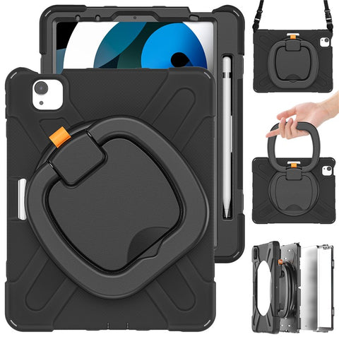 PC + Silicone Case with Strap for iPad Air 11 (2026) / (2025) / (2024) / Air (2020) / (2022) / Pro 11 (2022) / (2021) / (2020) / (2018)