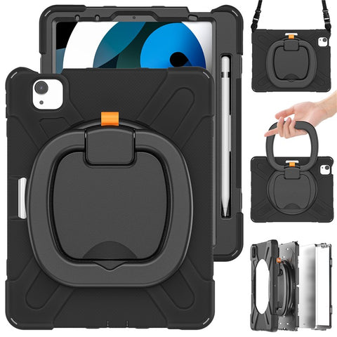 PC + Silicone Case with Strap for iPad Air 11 (2026) / (2025) / (2024) / Air (2020) / (2022) / Pro 11 (2022) / (2021) / (2020) / (2018)