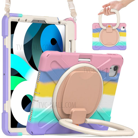 PC + Silicone Case with Strap for iPad Air 11 (2026) / (2025) / (2024) / Air (2020) / (2022) / Pro 11 (2022) / (2021) / (2020) / (2018)