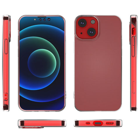 Ultra-Thin TPU Transparent Phone Back Case for iPhone 13 mini 5.4 inch