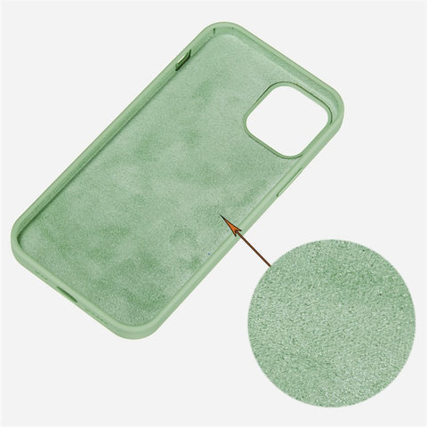 For iPhone 13 mini Liquid Silicone Phone Protective Case Back Shell