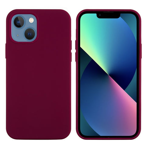 For iPhone 13 mini Liquid Silicone Phone Protective Case Back Shell