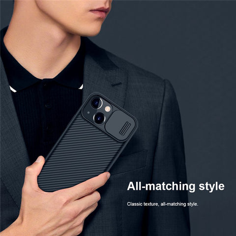 NILLKIN CamShield Pro for iPhone 13 mini 5.4 inch Durable PC + TPU Combo Hybrid Phone Cover with Camera Protection