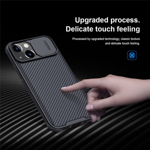 NILLKIN CamShield Pro for iPhone 13 mini 5.4 inch Durable PC + TPU Combo Hybrid Phone Cover with Camera Protection