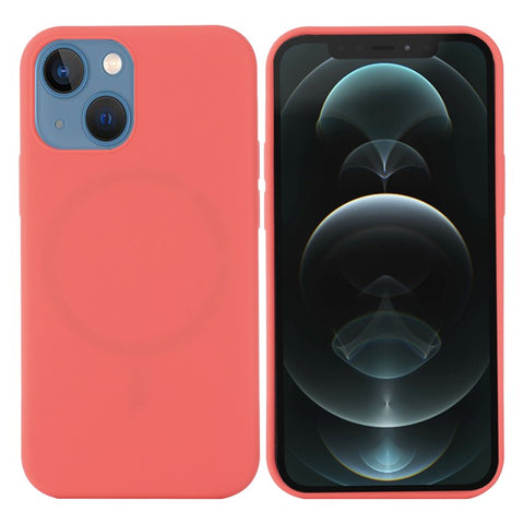 For iPhone 13 mini 5.4 inch Liquid Silicone Phone Cover Protective Case for Magnetic Charging
