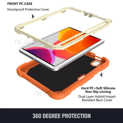 Color Splicing Butterfly Shape Kickstand Tablet Protective Case Cover with Shoulder Strap for iPad mini (2024) / mini (2021)
