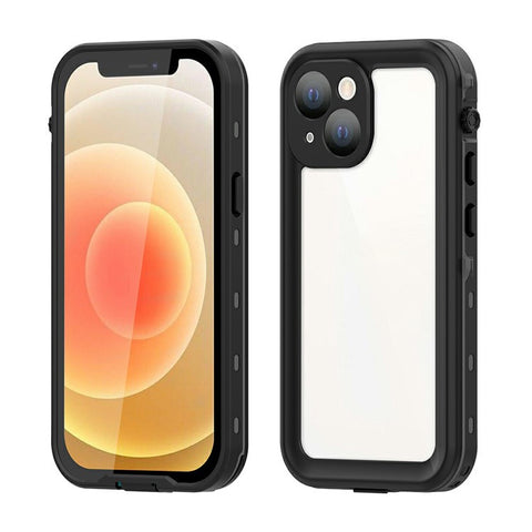 REDPEPPER Dot+ Series Transparent Back IP68 Waterproof IP6X Dustproof PC+TPU+PET Phone Case for iPhone 13 mini 5.4 inch