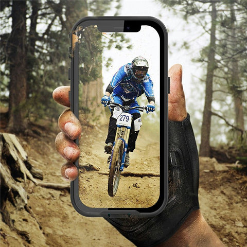 REDPEPPER Dot+ Series Transparent Back IP68 Waterproof IP6X Dustproof PC+TPU+PET Phone Case for iPhone 13 mini 5.4 inch