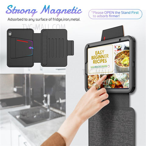 PU Leather Smart Auto Wake / Sleep Cover Card Slot Kickstand Tablet Case with Pen Holder for iPad mini (2024) / mini (2021)