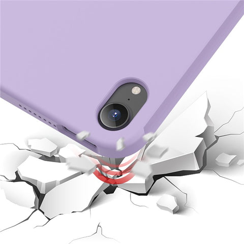MUTURAL Fall-Proof Liquid Silicone+PC Microfiber Lining Protective Tablet Case Cover for iPad mini (2024) / mini (2021)